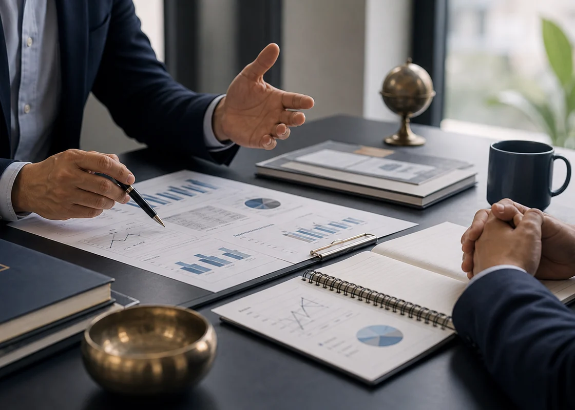 HNI mutual fund advisor in a premium wealth advisory setting.